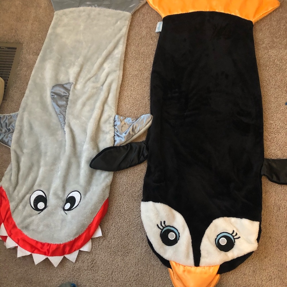 Snuggies!! Shark and penguin